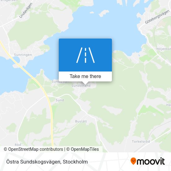 Östra Sundskogsvägen map