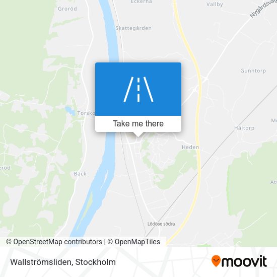 Wallströmsliden map