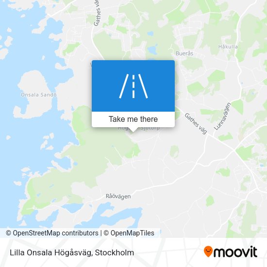Lilla Onsala Högåsväg map