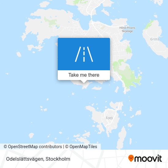 Odelslättsvägen map