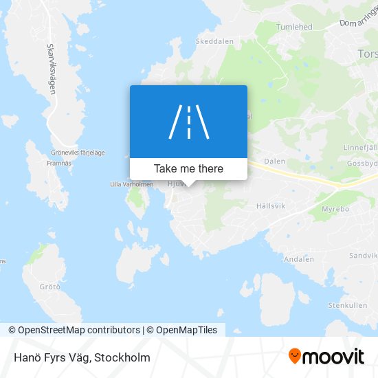 Hanö Fyrs Väg map