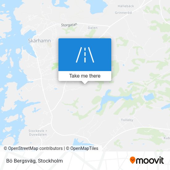 Bö Bergsväg map