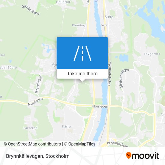 Brynnkällevägen map