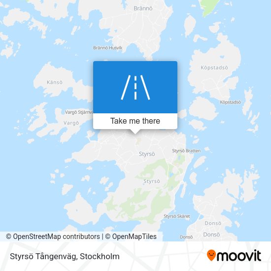 Styrsö Tångenväg map