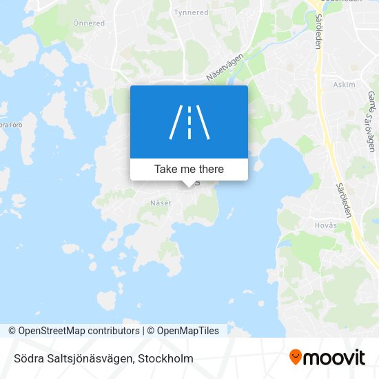Södra Saltsjönäsvägen map
