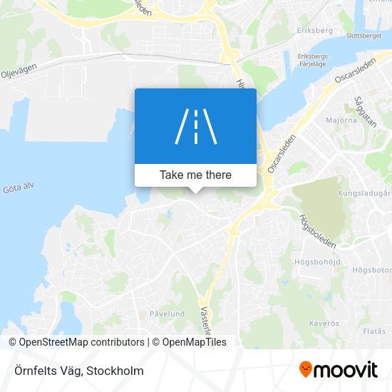 Örnfelts Väg map