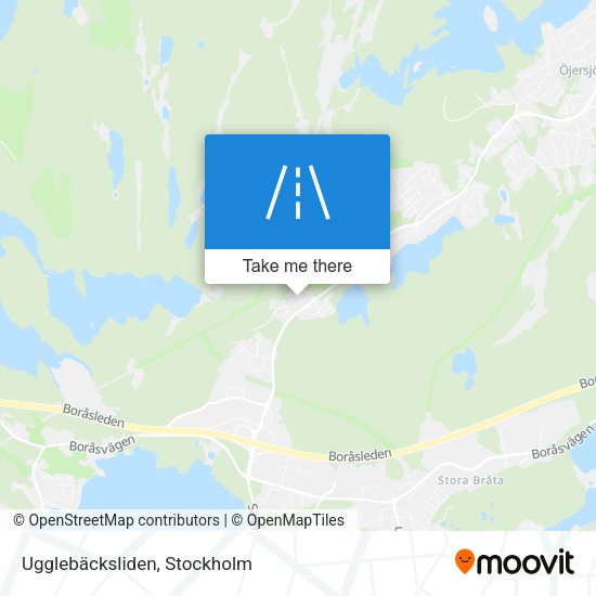 Ugglebäcksliden map