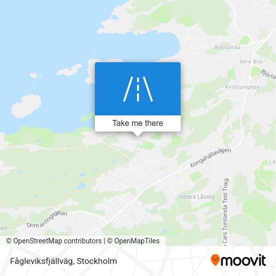 Fågleviksfjällväg map