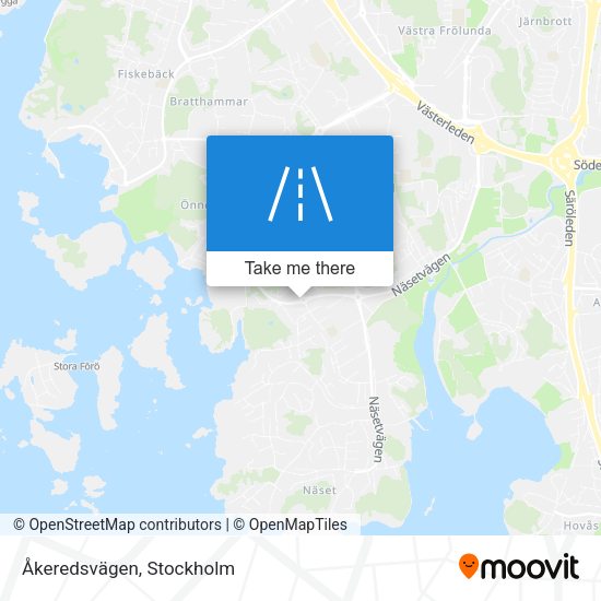 Åkeredsvägen map