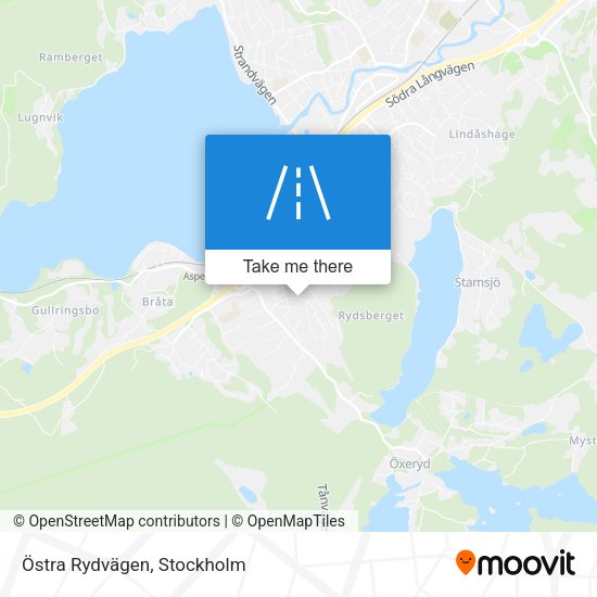Östra Rydvägen map