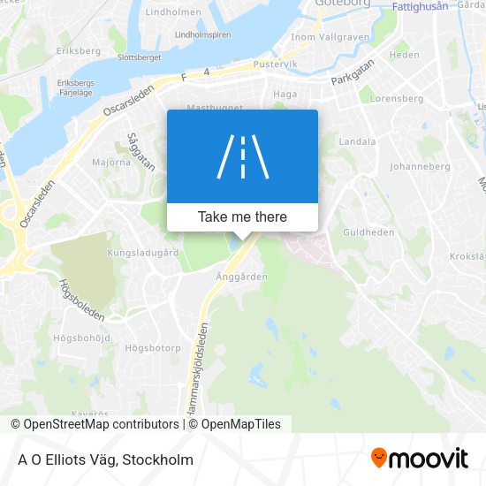 A O Elliots Väg map