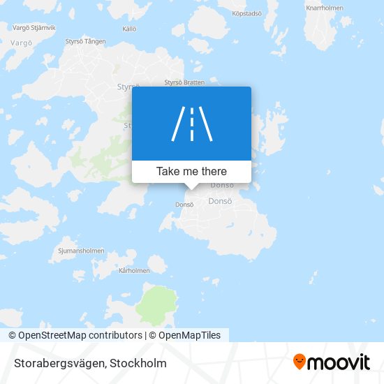 Storabergsvägen map