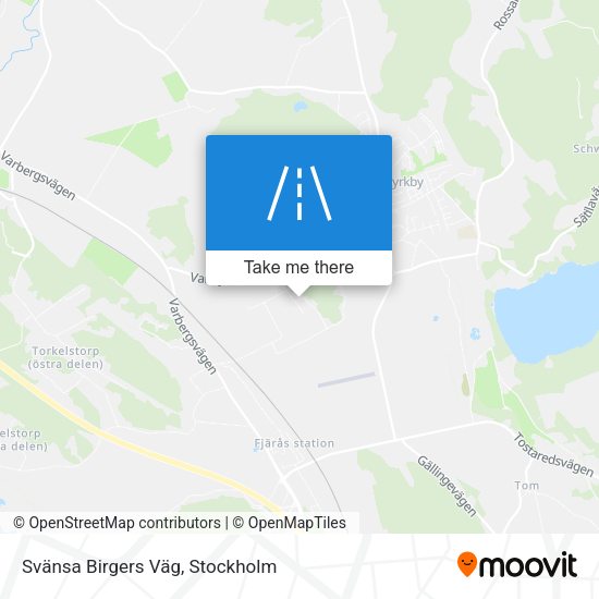 Svänsa Birgers Väg map