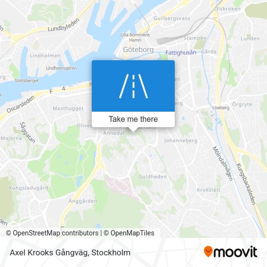 Axel Krooks Gångväg map