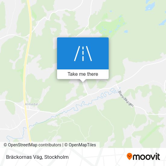 Bräckornas Väg map