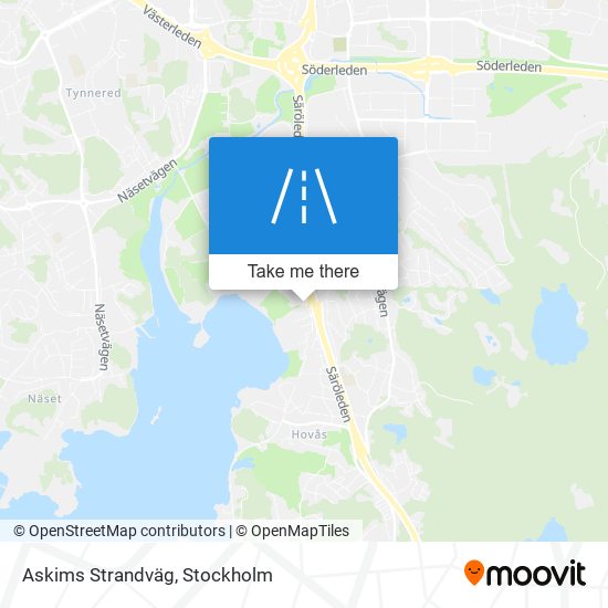 Askims Strandväg map