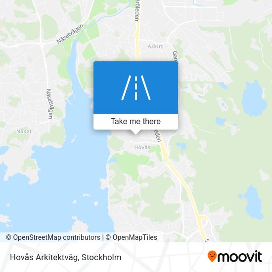 Hovås Arkitektväg map