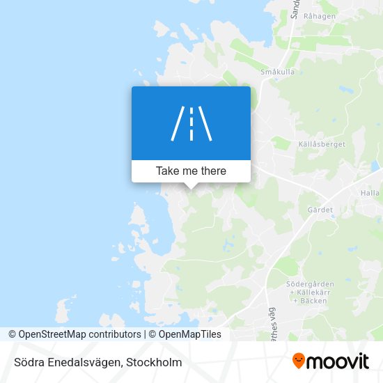 Södra Enedalsvägen map