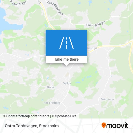 Östra Toråsvägen map