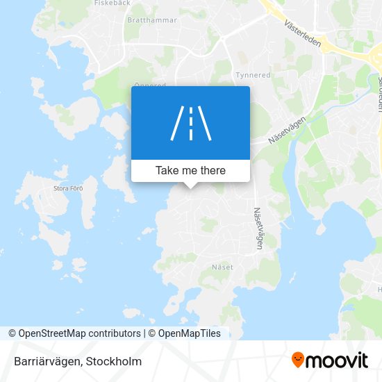 Barriärvägen map