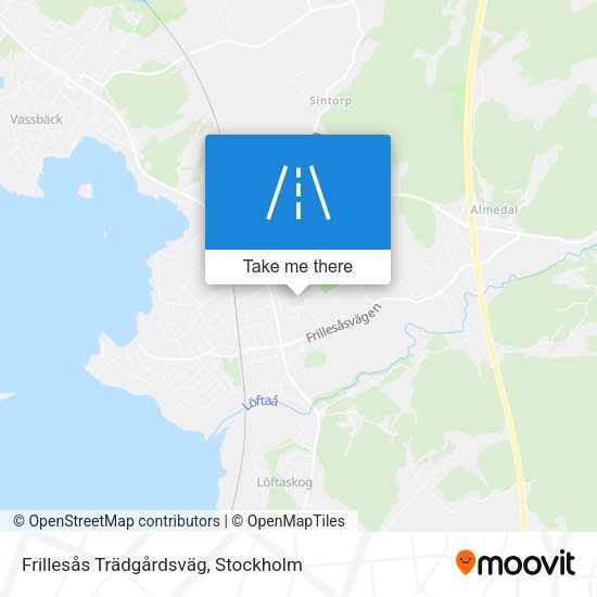 Frillesås Trädgårdsväg map