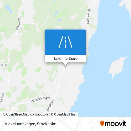 Vickelundsvägen map