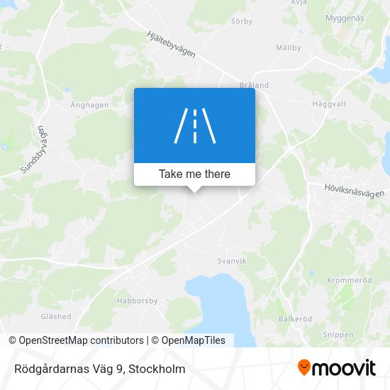 Rödgårdarnas Väg 9 map