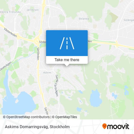 Askims Domarringsväg map