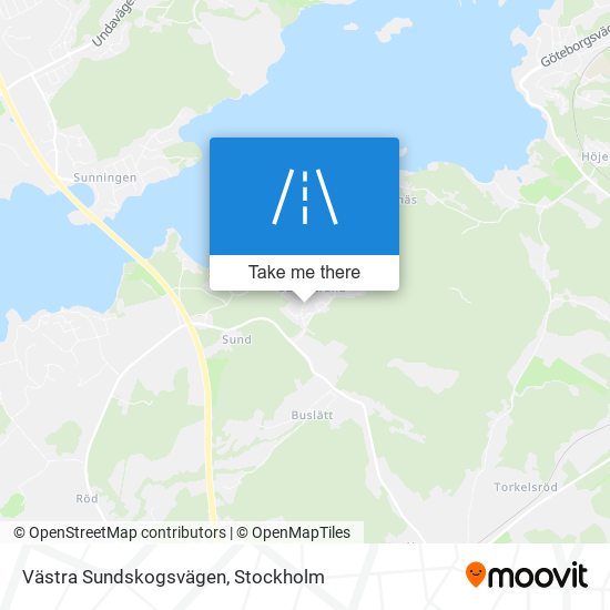 Västra Sundskogsvägen map