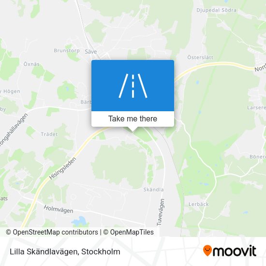 Lilla Skändlavägen map
