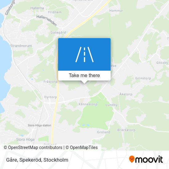Gåre, Spekeröd map