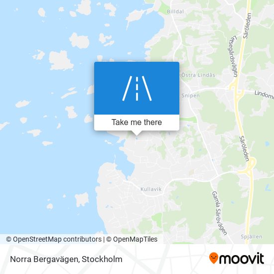 Norra Bergavägen map