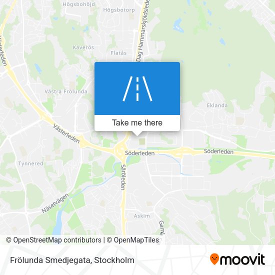 Frölunda Smedjegata map
