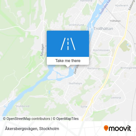 Åkersbergsvägen map