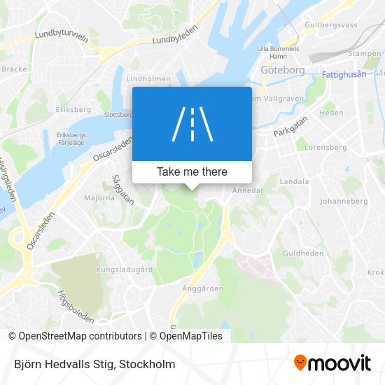 Björn Hedvalls Stig map