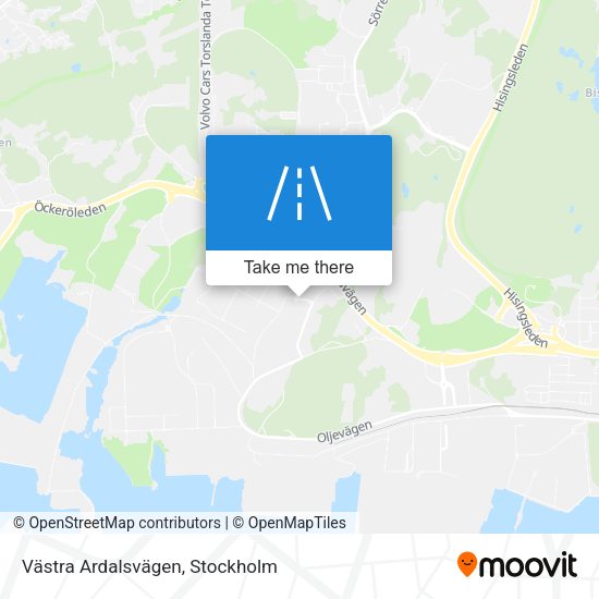 Västra Ardalsvägen map