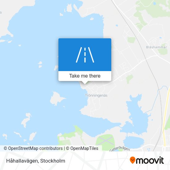 Håhallavägen map