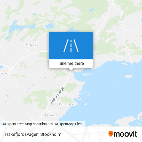 Hakefjordsvägen map