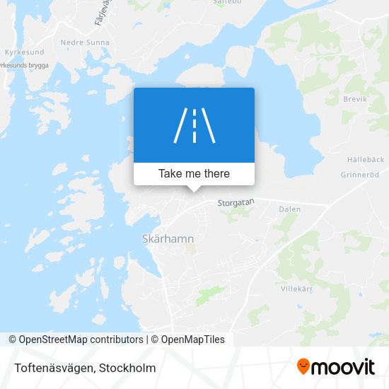 Toftenäsvägen map