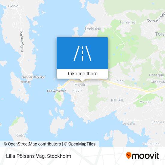 Lilla Pölsans Väg map