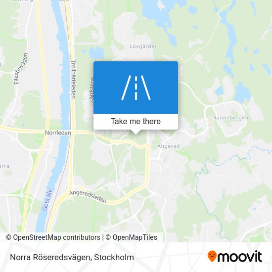 Norra Röseredsvägen map