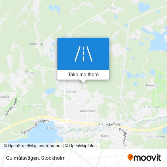 Gulmålavägen map