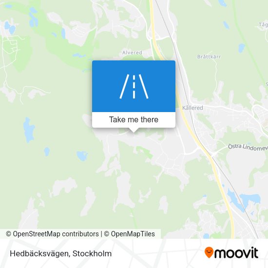 Hedbäcksvägen map