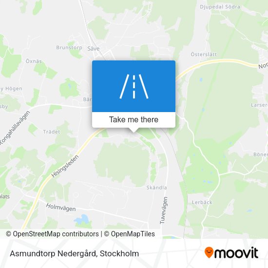 Asmundtorp Nedergård map