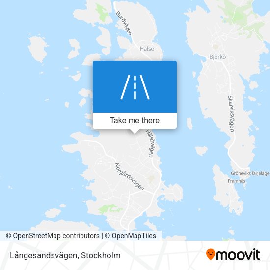 Långesandsvägen map