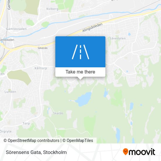 Sörensens Gata map