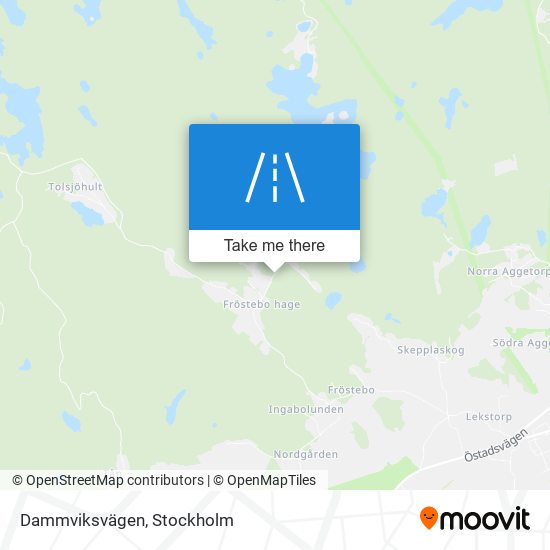 Dammviksvägen map