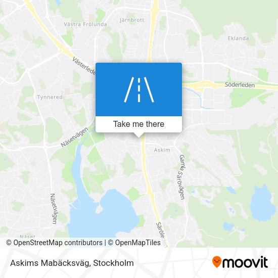 Askims Mabäcksväg map