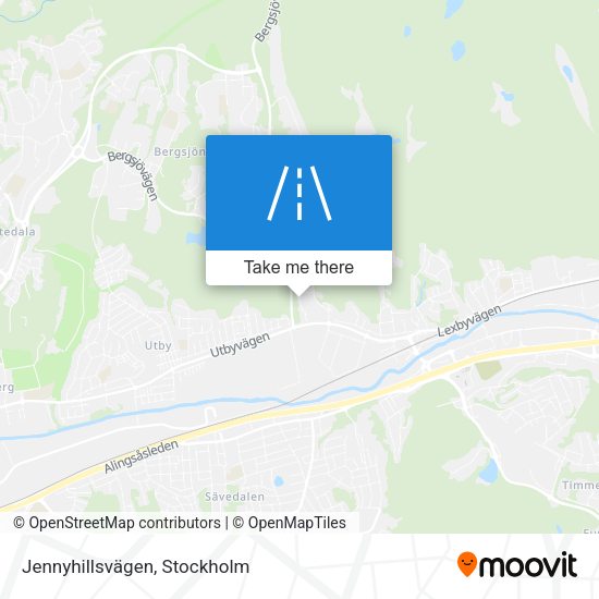 Jennyhillsvägen map
