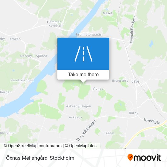 Öxnäs Mellangård map